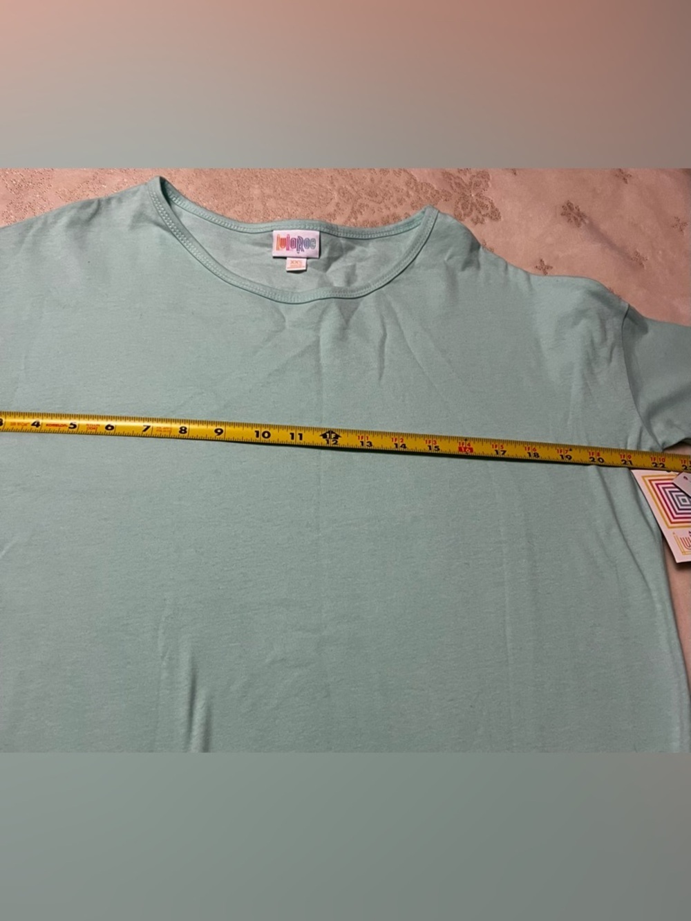 🆕 NWT LuLaRoe Mint Green Hi-Lo Tunic Top Women’s XXS - Picture 4 of 5